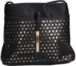 Karen rostbőr táska D 099 L fekete arany