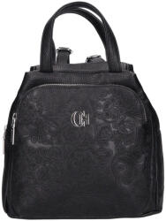 CHIARA rostbőr táska K 7044 fekete virág