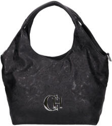 CHIARA rostbőr táska K 7045 fekete virág
