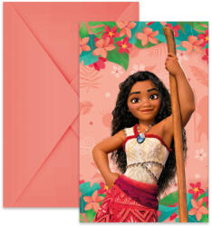 Procos Disney Vaiana Sailing Spirit party meghívó 6 db-os FSC (PNN97379)