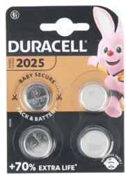 Duracell elem Lithium gombelem CR2025 3V Electronics Retail Blister (4-Pack)