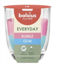 Bolsius Everyday gyertya, rágógumi illatú, 80x70 mm, üvegben (STP012174511)
