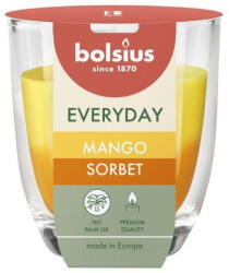 Bolsius Mindennapi gyertya, mangó sorbet, 80x70 mm, üvegben (STP012174502)