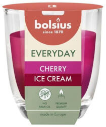 Bolsius Everyday gyertya, cseresznyefagylalt, 80x70 mm, üvegben (STP012174503)