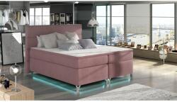 Eltap Amadeo 160X200, Ledes Boxspring ágy, Rózsaszín, Matt bársony 63