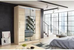 Mindigbútor Nico II-120 szekrény tükörrel sonoma színben - sprintbutor