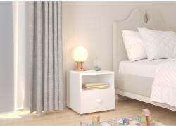 ADRK Éjjeliszekrény fiókkal EMI, Fehér Handle 1 - sprintbutor