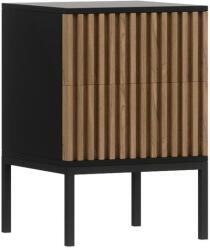 ELTAP Meorati 40 éjjeliszekrény fekete, artisan oak éjjeli szekrény, fekete - sprintbutor