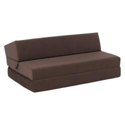 TEMPO KONDELA Összecsukható matrac/fotel, 2v1, barna Taupe, VEDIS - sprintbutor