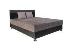  Dusán szivacsos klasszikus franciaágy, szürke-szürke (160 cm)