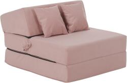 TEMPO KONDELA Összecsukható matrac/fotel, 2v1, rózsaszín, PELOS - sprintbutor