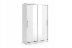 Mindigbútor Nico II-120 szekrény tükörrel fehér színben - sprintbutor