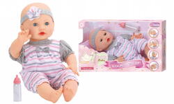 MomKi Papusa Bebelus Care Mananca, 40 Cm Papusa