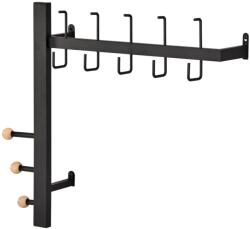 Fortrade Iris fali akasztó (fekete) - sprintbutor