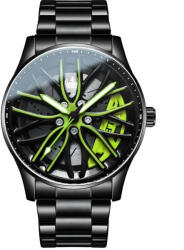 OLEVS Ceas barbatesc Olevs Sport Casual Quartz Roata Rotativa Negru Verde Ceas