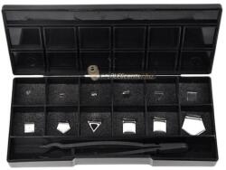  CALI GO lemez súlykészlet precíziós mérlegekhez 1 mg - 500 mg műanyag dobozban, OIML F2 súlyosztály (923119)