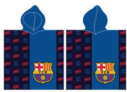  FC Barcelona Blue strand törölköző poncsó 60x120 cm - tisztitoszertrendelek