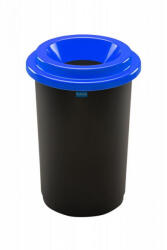 Plafor ECO kerek, henger szemetes 50L fekete/kék - shopbazis