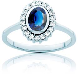 SAVICKI Inel Heart of the Ocean: aur alb, safir albastru - savicki - 8 842,00 RON