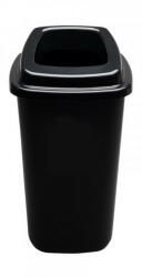Plafor Sort szelektív hulladékgyűjtő, szemetes 45L fekete/fekete - shopbazis