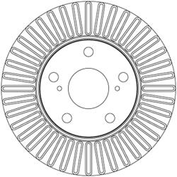 TRW DF4808 féktárcsa, fekete, 26mm vastagság, 273mm külső átmérő