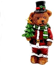  Karácsonyi maci, fiú. Mérete: 9x3, 5 cm