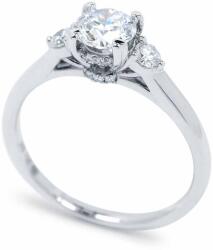 White & Black 0, 91 karátos gyémánt eljegyzési gyűrű - Hidden Trilogy - GIA (AU13938)