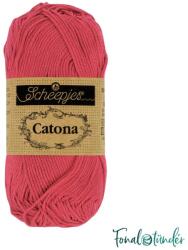 Scheepjes Catona 258 Rosewood - piros pamut fonal