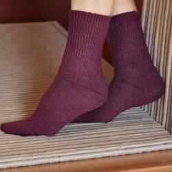 Ollike Női GYAPJÚ zokni LAZA gumis Bordó, 35-38 106100