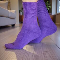 Ollike Női GYAPJÚ zokni LAZA gumis Lila, 38-41 106123