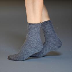 Ollike Női GYAPJÚ zokni LAZA gumis Sötét szürke, 38-41 106103