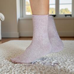 Ollike Női GYAPJÚ zokni LAZA gumis Púder, 35-38 106124