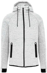 Proact PA358 kapucnis cipzáras vastag sztreccs férfi pulóver Proact, Ash Heather-2XL (pa358ash-2xl)