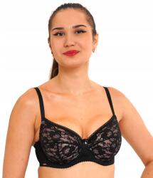 Lanny Mode Valencia csipkés melltartó, Size 80D, félmerevített, fekete