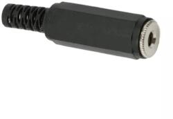  Mufa JACK stereo 3.5 mm mama cu protectie cablu (05110)