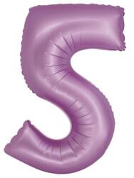  Levendula 5-ös Lavender Mat szám fólia lufi 76 cm (MLG158755) - sandori