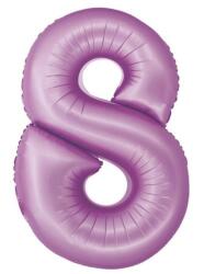  Levendula 8-as Lavender Mat szám fólia lufi 76 cm (MLG158816) - sandori