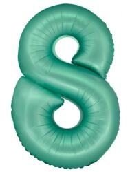  Menta 8-as Mint Mat szám fólia lufi 76 cm (MLG158632)