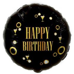  Happy Birthday B&C Gold party fólia lufi 36 cm (MLG168501)