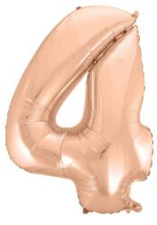  Rose Gold 4-es szám fólia lufi 92 cm (MLG106305) - sandori