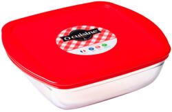Ocuisine Vas termorezistent cu capac din plastic 20x17x6cm, 1L, Cook & Store (40482)
