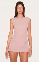 Prettylittlething overál, Size 38, rózsaszín, testhezálló, váll nélküli