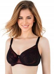 Lanny Mode Anastacia puha melltartó, Size 90E, fekete/piros, csipkés