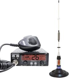 PNI Kit Statie radio CB President RONALD ASC 10/12M + Antena CB PNI ML70, lungime 70cm, 26-30MHz, 200W (PNI-PRE-K48) Statii radio