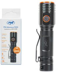 PNI Lanterna PNI Adventure F650 cu LED 20W, 2000lm, din aluminiu, IPX6, acumulator inclus, incarcare prin USB tip C (PNI-F650)
