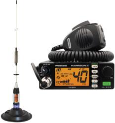 PNI Kit Statie radio CB President HARRISON II ASC + Antena CB PNI ML70, lungime 70cm, 26-30MHz, 200W (PNI-PRE-K57) Statii radio