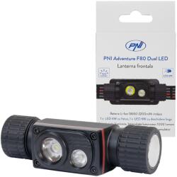 PNI Lanterna frontala PNI Adventure F80 Dual LED, 1000 lm, 6W, 2200 mAh, IP68 (PNI-ADVF80)