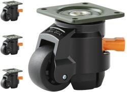 VEVOR Set 4 roti pivotante VEVOR GD-60FD nylon ajustabile capacitate 05 tone (GD-60FD)