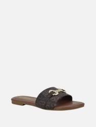 Guess női papucs, flip-flop Lamera barna 38.5 (1256)