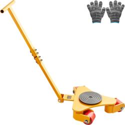 VEVOR Transportor industrial VEVOR GYW-3T 3 tone roti PU 360deg otel carbon (3T/6614lbs Moving Skate 360°Rotation)